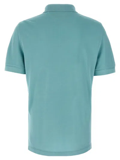 Tom Ford Plain Lyocell Polo In Blue