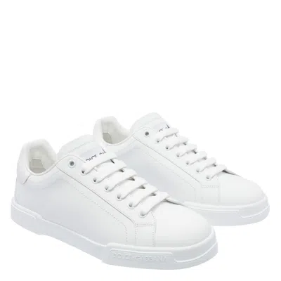 Dolce & Gabbana Dolce&gabbana Portofino White Low Trainer In White