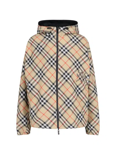 Burberry Ekd Reversible Jacket In Burgundy