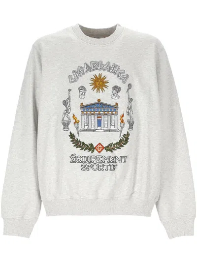 Casablanca Grey Long Sleeves Printed Sweatshirt