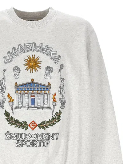 Casablanca Grey Long Sleeves Printed Sweatshirt