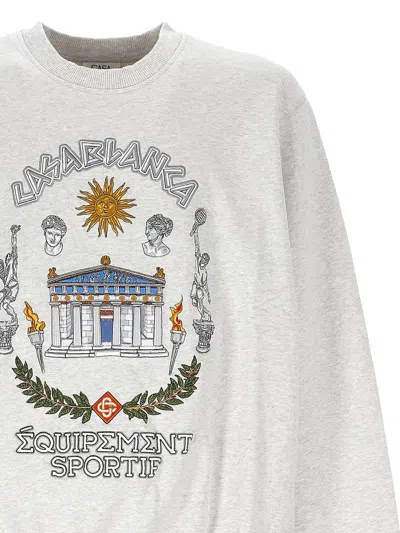 Casablanca Grey Long Sleeves Printed Sweatshirt