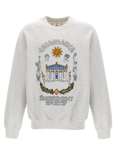 Casablanca Grey Long Sleeves Printed Sweatshirt