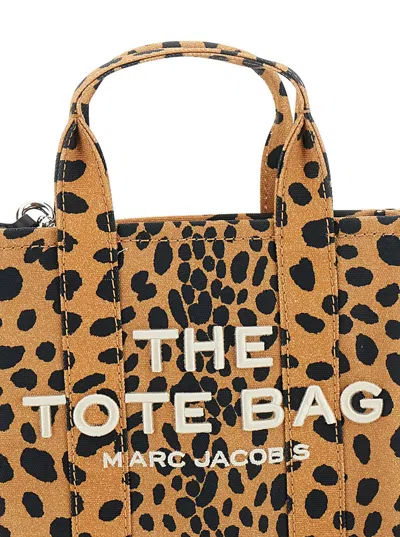 Marc Jacobs Cheetah Medium Tote Bag In Brown
