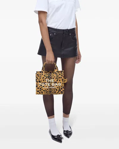 Marc Jacobs Cheetah Medium Tote Bag In Brown