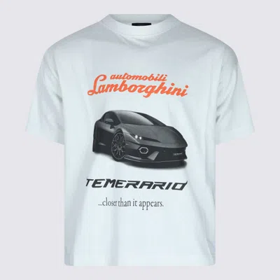 Balenciaga Automobili Lamborghini Cotton T-shirt In White