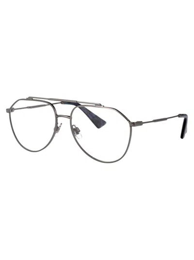 Dolce & Gabbana Gunmetal Metal Glasses In Black