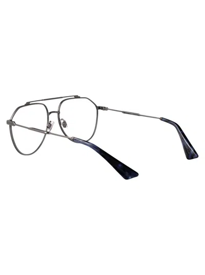 Dolce & Gabbana Gunmetal Metal Glasses In Black