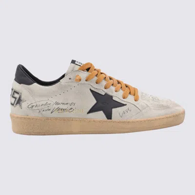 Golden Goose Ballstar Suede Upper Toe Tongue And Spur Leather Star And Heel Sneakers Black