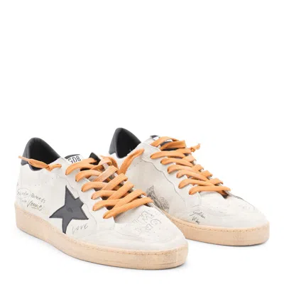 Golden Goose Ballstar Suede Upper Toe Tongue And Spur Leather Star And Heel Sneakers Black