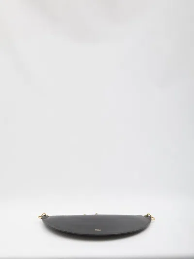 Chloé Black Nappa Leather Chloe Icons Shoulder Bag In Black