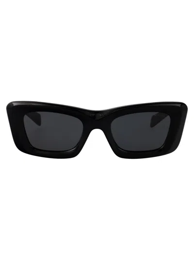 Prada Black Acetate Sunglasses In Black
