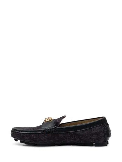 Versace Barocco La Medusa Driver Shoes