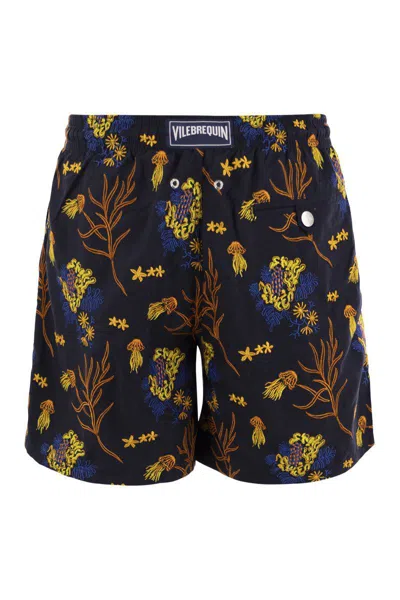 Vilebrequin Mistral - Patterned Swimming Shorts In Blue