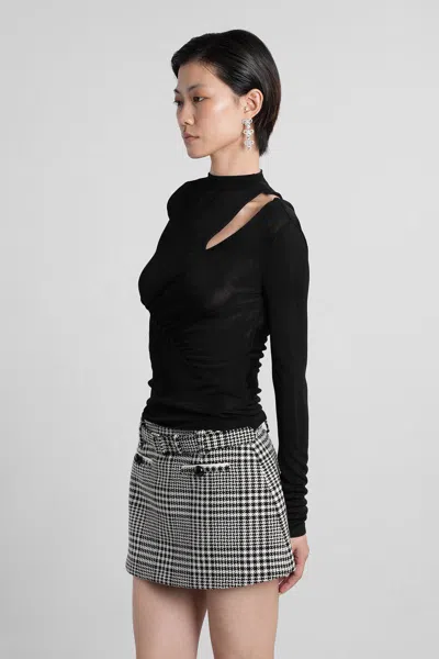 Self-portrait Topwear In Black