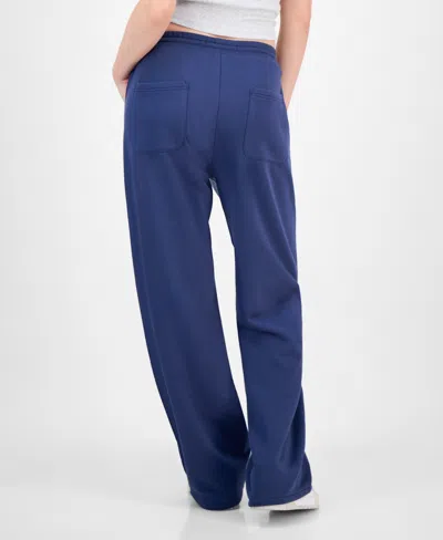 Tinseltown Juniors' Mixed Media Denim Sweatpants