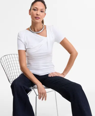 Inc International Concepts Women's Asymmetric-neck Top, Exclusively At Macy's