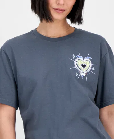 Rebellious One Juniors' Celestial Graphic Boyfriend T-shirt