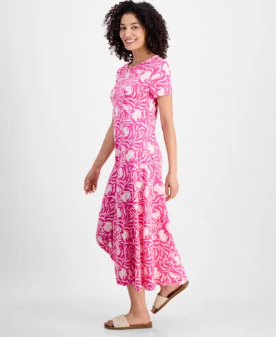 Style & Co Petite T-shirt Midi Dress, Exclusively At Macy's