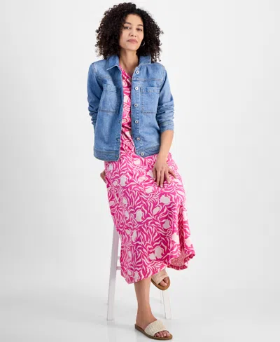 Style & Co Petite T-shirt Midi Dress, Exclusively At Macy's
