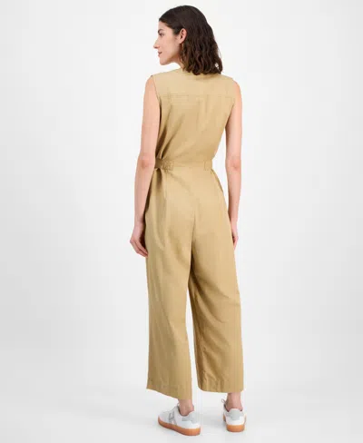 Tommy Hilfiger Women's Sleeveless Belted Jumpsuit