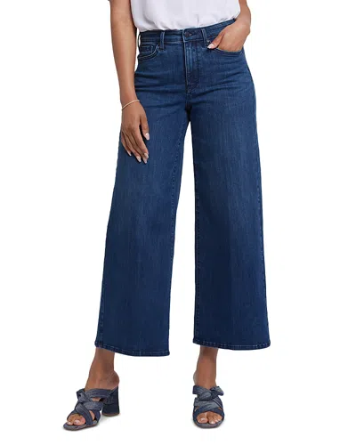 Nydj Brodi High Rise Wide Leg Ankle Jeans In Ibiza Blue In Blue
