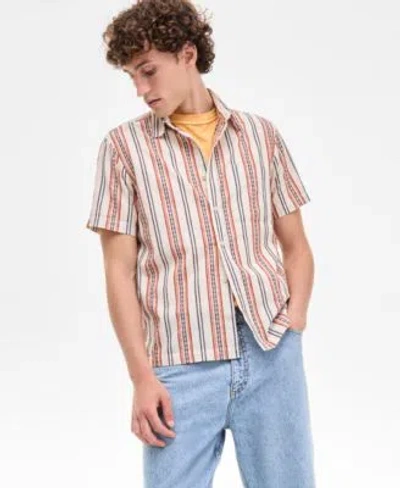 Sun + Stone Sun Stone Mens Inside Out T Shirt Baggy Jeans Button Front Shirt Exclusively At Macys In Multi