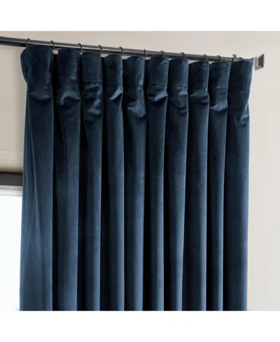 Half Price Drapes Wild Rose Extra Wide Heritage Plush Velvet Room Darkening Curtain