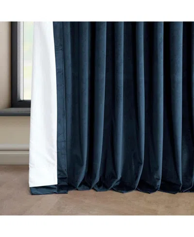 Half Price Drapes Wild Rose Extra Wide Heritage Plush Velvet Room Darkening Curtain
