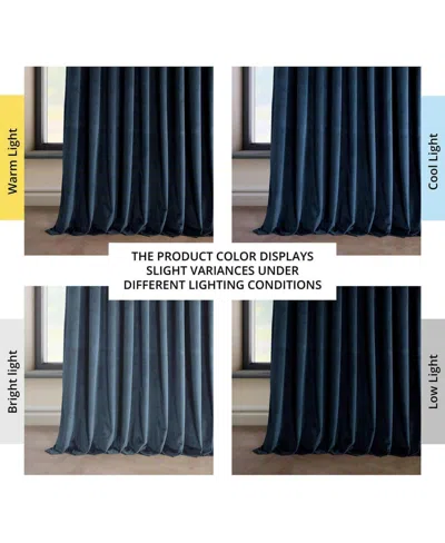 Half Price Drapes Wild Rose Extra Wide Heritage Plush Velvet Room Darkening Curtain