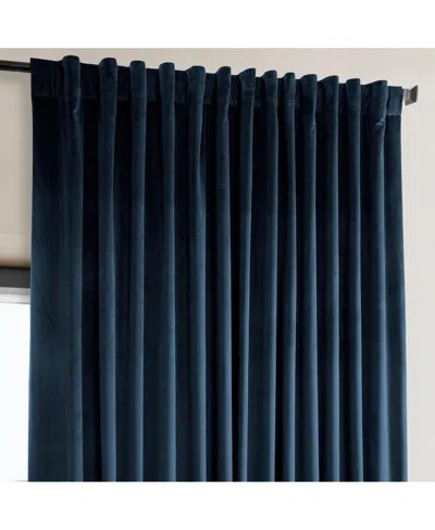 Half Price Drapes Wild Rose Extra Wide Heritage Plush Velvet Room Darkening Curtain