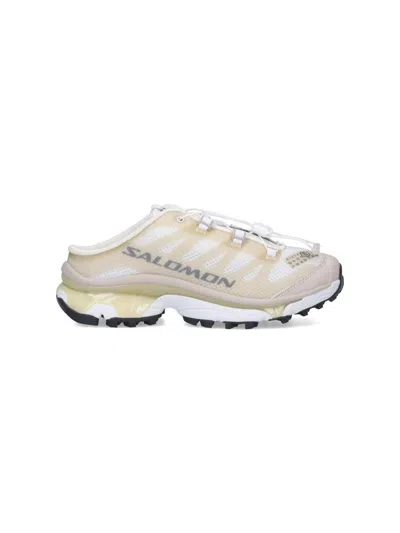 Mm6 Maison Margiela X Salomon White And Beige Sneakers