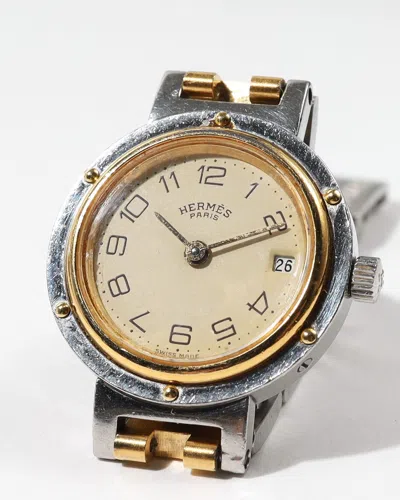 Pre-owned Hermes Hermès Clipper 24mm Watch
