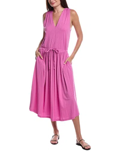 Nation Ltd Brianna Sleeveless Pima Cotton Knit Midi Dress In Pink