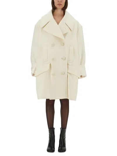 Mm6 Maison Margiela Oversized Double-breasted Coat Large Lapels