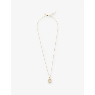 Commonlines Mens Maria Gold-finish Sterling-silver Necklace
