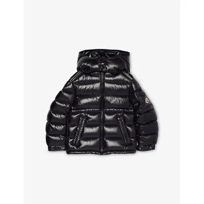 Moncler Maire Detachable-hood Padded Shell Jacket 4-14 Years Black In Black