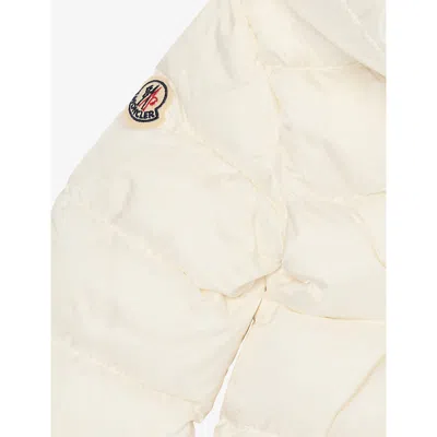 Moncler Obie Hooded Padded Shell Jacket 6 Months - 3 Years Natural In White