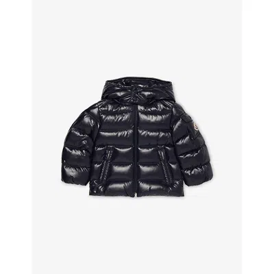Moncler Maya Detachable-hood Padded Shell Jacket 6 Months - 3 Years Navy In Black