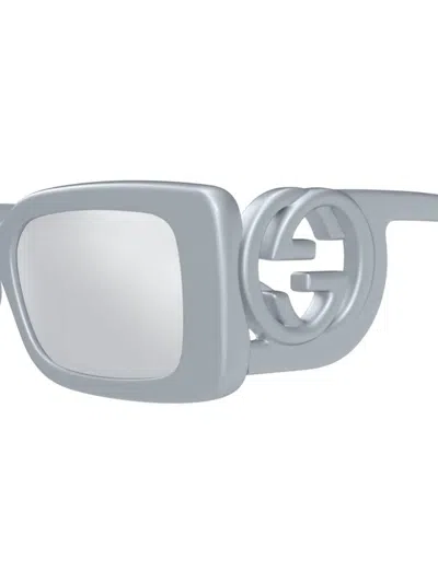 Gucci Gg-logo Rectangle-frame Sunglasses