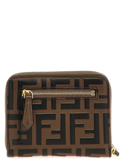 Fendi Medium Ff Diamonds Zip-around Wallet