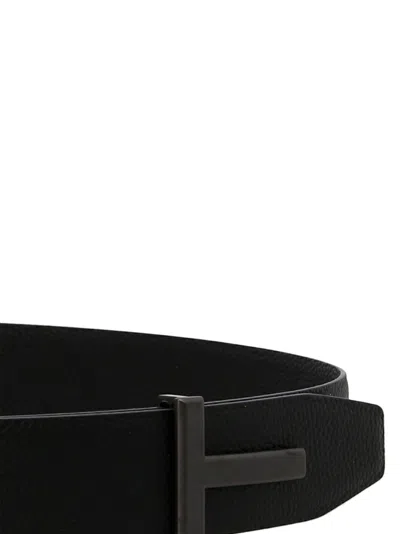 Tom Ford Logo-buckle Leather Belt