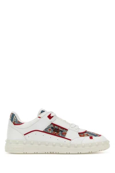 Valentino Leather Freedots Sneakers Panels Patterned