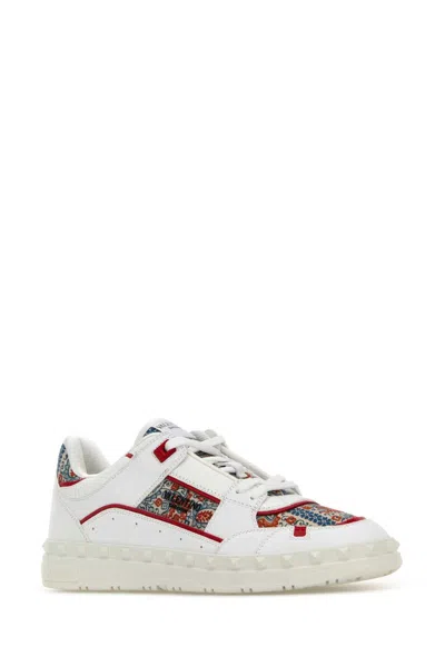 Valentino Leather Freedots Sneakers Panels Patterned