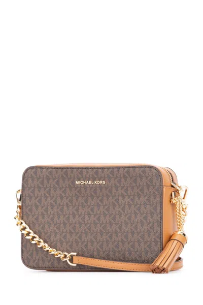 Michael Michael Kors Rectangular Shoulder Bag With Signature Logo Pattern