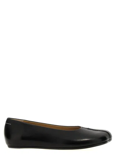 Mm6 Maison Margiela Mm6 By Maison Margiela Square Toe Ballerina Flats With Logo Stitching