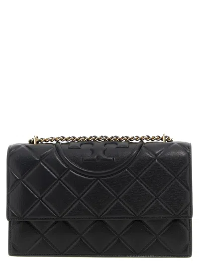 Tory Burch Fleming Convertibile Shoulder Bags Black