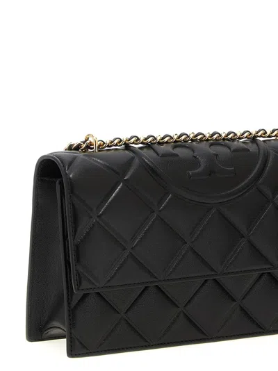 Tory Burch Fleming Convertibile Shoulder Bags Black