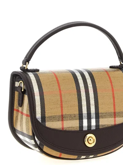 Burberry Mini Handbag With Check Pattern And Top Handle