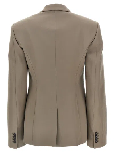 Attico Single-breasted Wool Blazer With Back Vent